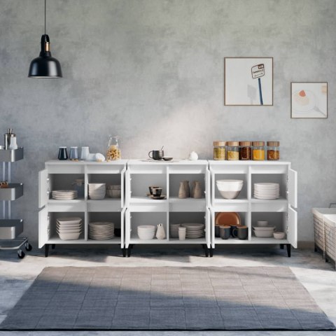 Komody, 3 szt., białe, 60x35x70 cm, materiał drewnopochodny Komody, 3 szt., białe, 60x35x70 cm, materiał drewnopochodny