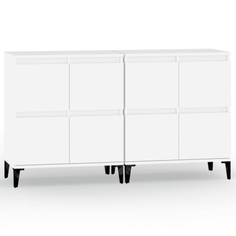 Komody, 2 szt., białe, 60x35x70 cm, materiał drewnopochodny Komody, 2 szt., białe, 60x35x70 cm, materiał drewnopochodny