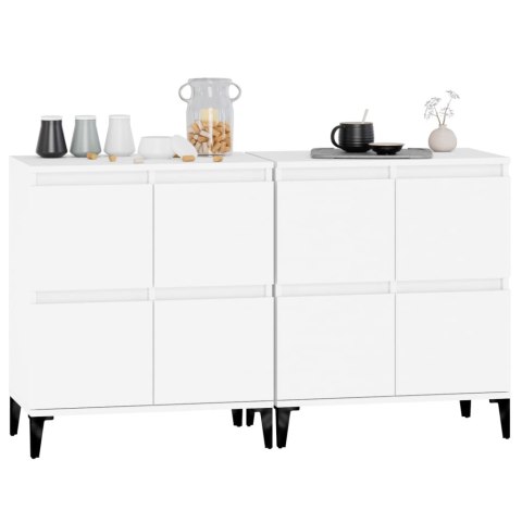 Komody, 2 szt., białe, 60x35x70 cm, materiał drewnopochodny Komody, 2 szt., białe, 60x35x70 cm, materiał drewnopochodny