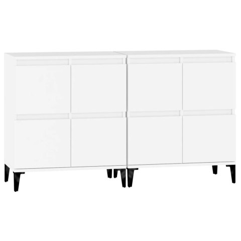 Komody, 2 szt., białe, 60x35x70 cm, materiał drewnopochodny Komody, 2 szt., białe, 60x35x70 cm, materiał drewnopochodny