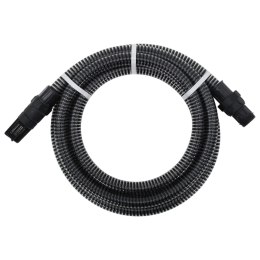  Wąż ssący ze złączami z PVC, 4 m, 22 mm, czarny