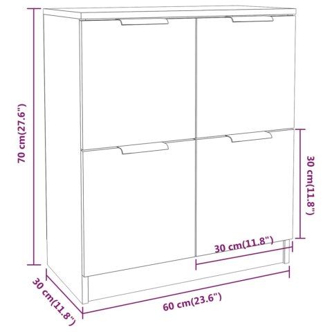 Komoda, dąb sonoma, 60x30x70 cm, materiał drewnopochodny Komoda, dąb sonoma, 60x30x70 cm, materiał drewnopochodny
