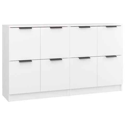 Komody, 2 szt., białe, 60x30x70 cm, materiał drewnopochodny Komody, 2 szt., białe, 60x30x70 cm, materiał drewnopochodny