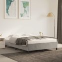  Rama łóżka, jasnoszara, 140 x 200 cm, tapicerowana aksamitem