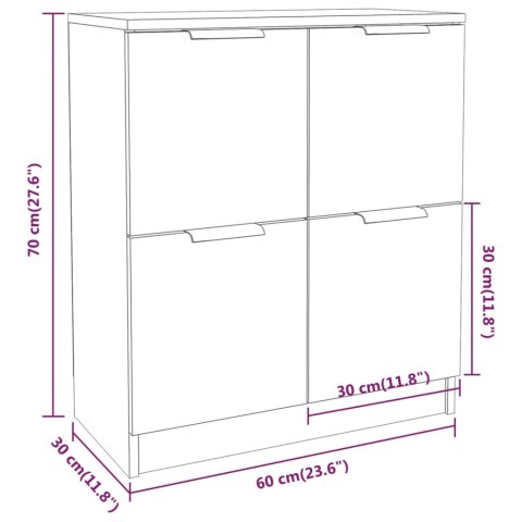 Szafka, czarna, 60x30x70 cm, materiał drewnopochodny Szafka, czarna, 60x30x70 cm, materiał drewnopochodny