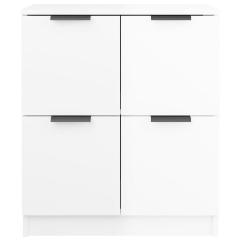 Komoda, biała z połyskiem, 60x30x70 cm, materiał drewnopochodny Komoda, biała z połyskiem, 60x30x70 cm, materiał drewnopochodny