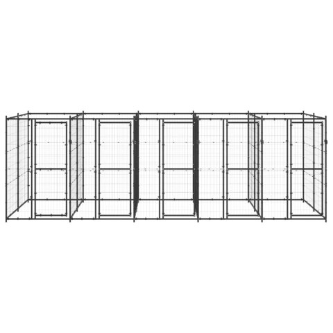 Kojec zewnętrzny dla psa, stalowy, 12,1 m² Kojec zewnętrzny dla psa, stalowy, 12,1 m²