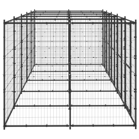 Kojec zewnętrzny dla psa, stalowy, 12,1 m² Kojec zewnętrzny dla psa, stalowy, 12,1 m²