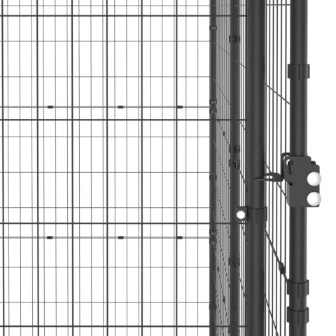 Kojec zewnętrzny dla psa, stalowy, 12,1 m² Kojec zewnętrzny dla psa, stalowy, 12,1 m²