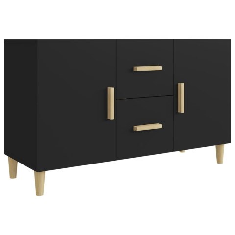 Komoda, czarna, 100x36x60 cm, materiał drewnopochodny Komoda, czarna, 100x36x60 cm, materiał drewnopochodny