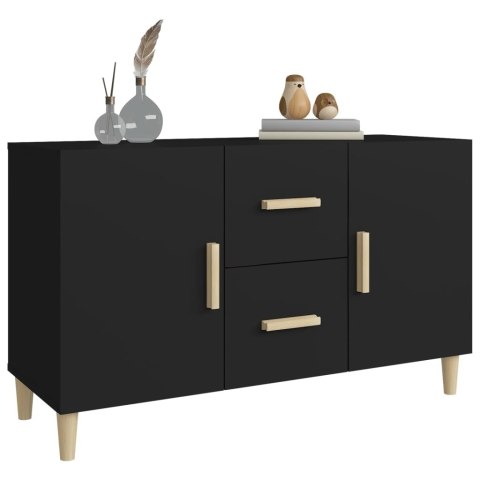 Komoda, czarna, 100x36x60 cm, materiał drewnopochodny Komoda, czarna, 100x36x60 cm, materiał drewnopochodny