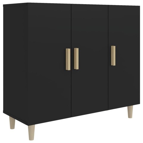 Szafka, czarna, 90x34x80 cm, materiał drewnopochodny Szafka, czarna, 90x34x80 cm, materiał drewnopochodny