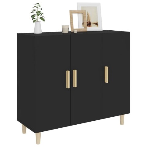 Szafka, czarna, 90x34x80 cm, materiał drewnopochodny Szafka, czarna, 90x34x80 cm, materiał drewnopochodny