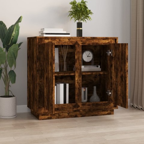 Szafka, przydymiony dąb, 80x34x75 cm, materiał drewnopochodny Szafka, przydymiony dąb, 80x34x75 cm, materiał drewnopochodny