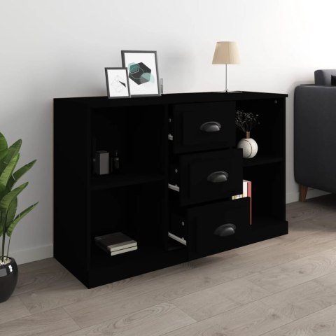 Szafka, czarna, 104,5x35,5x67,5 cm, materiał drewnopochodny Szafka, czarna, 104,5x35,5x67,5 cm, materiał drewnopochodny