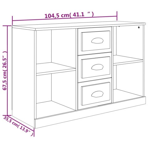 Szafka, czarna, 104,5x35,5x67,5 cm, materiał drewnopochodny Szafka, czarna, 104,5x35,5x67,5 cm, materiał drewnopochodny