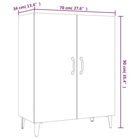 Szafka, czarna, 70x34x90 cm, materiał drewnopochodny Szafka, czarna, 70x34x90 cm, materiał drewnopochodny