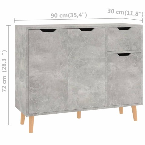 Szafka, szarość betonu, 90x30x72 cm, płyta wiórowa Szafka, szarość betonu, 90x30x72 cm, płyta wiórowa