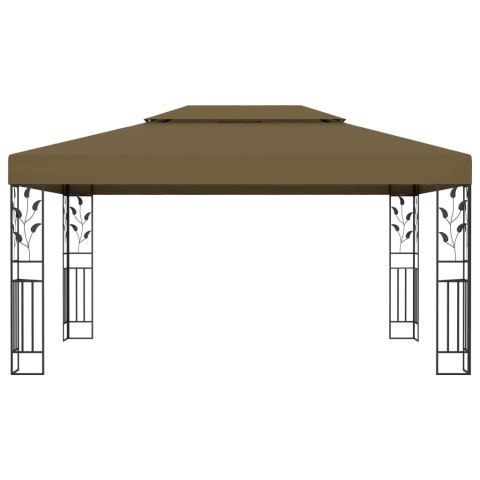 Altana z podwójnym dachem, 3x4 m, taupe, 180 g/m² Altana z podwójnym dachem, 3x4 m, taupe, 180 g/m²