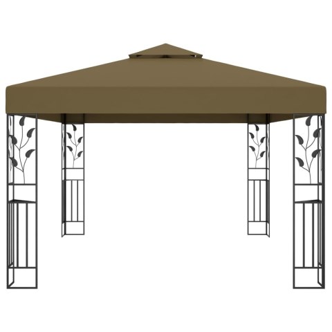 Altana z podwójnym dachem, 3x4 m, taupe, 180 g/m² Altana z podwójnym dachem, 3x4 m, taupe, 180 g/m²