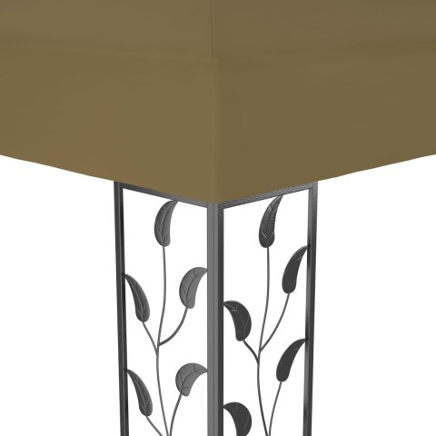 Altana z podwójnym dachem, 3x4 m, taupe, 180 g/m² Altana z podwójnym dachem, 3x4 m, taupe, 180 g/m²