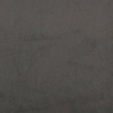  Materac kieszeniowy, ciemnoszary, 120x200x20 cm, aksamit