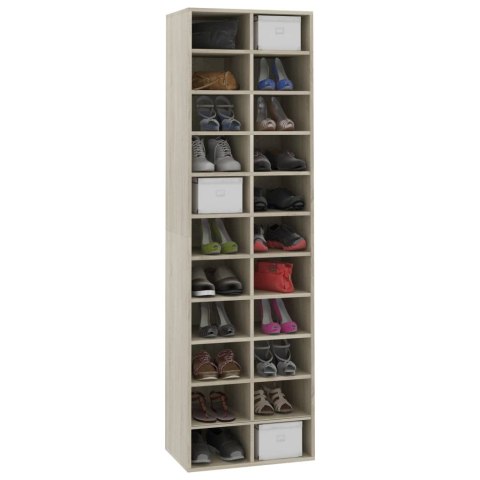 Szafka na buty, kolor dąb sonoma, 54x34x183 cm Szafka na buty, kolor dąb sonoma, 54x34x183 cm