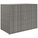  Szafka ogrodowa, szara, 100x55,5x80 cm, rattan PE