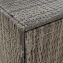  Szafka ogrodowa, szara, 100x55,5x80 cm, rattan PE