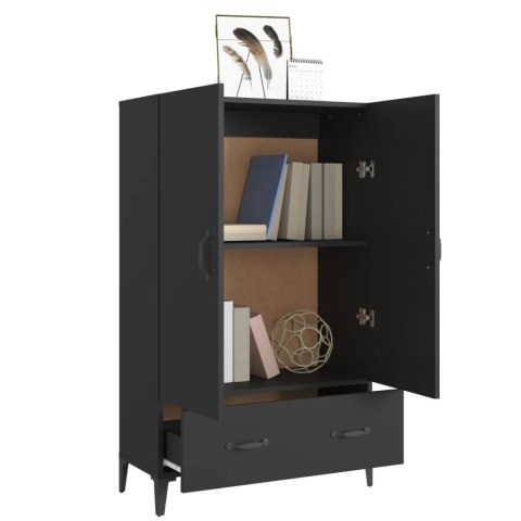 Szafka, czarna, 70x31x115 cm, materiał drewnopochodny Szafka, czarna, 70x31x115 cm, materiał drewnopochodny