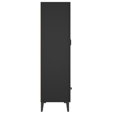 Szafka, czarna, 70x31x115 cm, materiał drewnopochodny Szafka, czarna, 70x31x115 cm, materiał drewnopochodny