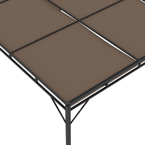 Altana ogrodowa z zasłoną, 4 x 3 x 2,25 m, kolor taupe Altana ogrodowa z zasłoną, 4 x 3 x 2,25 m, kolor taupe