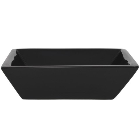 Umywalka ceramiczna, kwadratowa, 41,5 x 41,5 x 12 cm, czarna Umywalka ceramiczna, kwadratowa, 41,5 x 41,5 x 12 cm, czarna