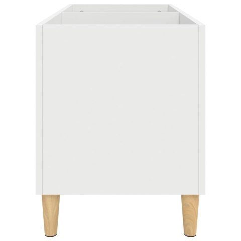 Szafka na płyty, biała, 74,5x38x48 cm, materiał drewnopochodny Szafka na płyty, biała, 74,5x38x48 cm, materiał drewnopochodny