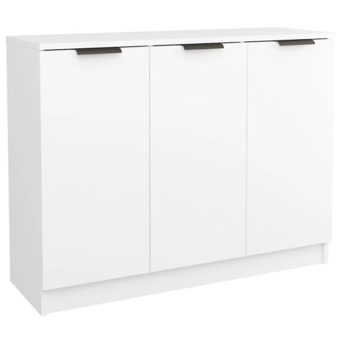 Komoda, biała, 90,5x30x70 cm, materiał drewnopochodny Komoda, biała, 90,5x30x70 cm, materiał drewnopochodny