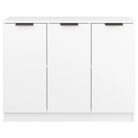 Komoda, biała, 90,5x30x70 cm, materiał drewnopochodny Komoda, biała, 90,5x30x70 cm, materiał drewnopochodny
