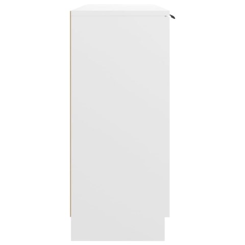 Komoda, biała, 90,5x30x70 cm, materiał drewnopochodny Komoda, biała, 90,5x30x70 cm, materiał drewnopochodny