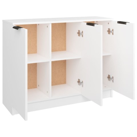 Komoda, biała, 90,5x30x70 cm, materiał drewnopochodny Komoda, biała, 90,5x30x70 cm, materiał drewnopochodny