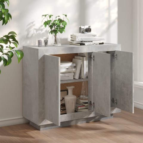 Szafka, szarość betonu, 92x35x75 cm, materiał drewnopochodny Szafka, szarość betonu, 92x35x75 cm, materiał drewnopochodny