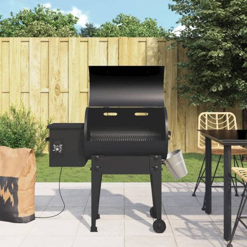  Grill na pellet, czarny, 94 cm, żelazo