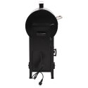  Grill na pellet z kominem, czarny, 104 cm, żelazo