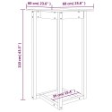  Stolik barowy, 60x60x110 cm, lite drewno sosnowe