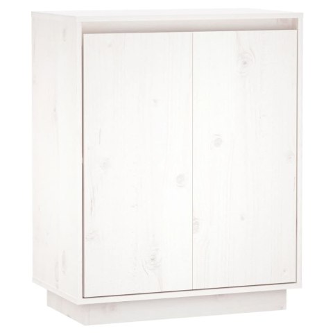 Szafka, biała, 60x34x75 cm, lite drewno sosnowe Szafka, biała, 60x34x75 cm, lite drewno sosnowe