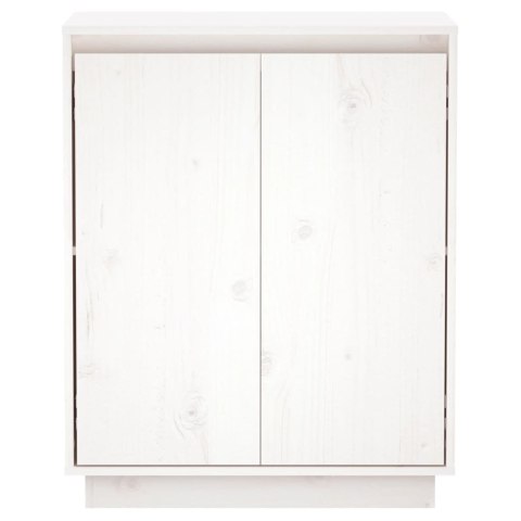 Szafka, biała, 60x34x75 cm, lite drewno sosnowe Szafka, biała, 60x34x75 cm, lite drewno sosnowe