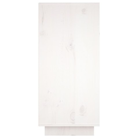 Szafka, biała, 60x34x75 cm, lite drewno sosnowe Szafka, biała, 60x34x75 cm, lite drewno sosnowe
