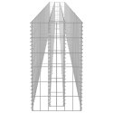 Podwyższona donica gabionowa, galwanizowana stal, 450x30x60 cm