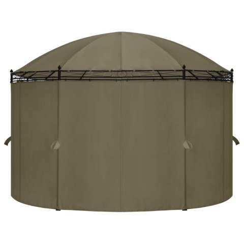 Altana z zasłonami, 520x349x255 cm, kolor taupe, 180 g/m² Altana z zasłonami, 520x349x255 cm, kolor taupe, 180 g/m²