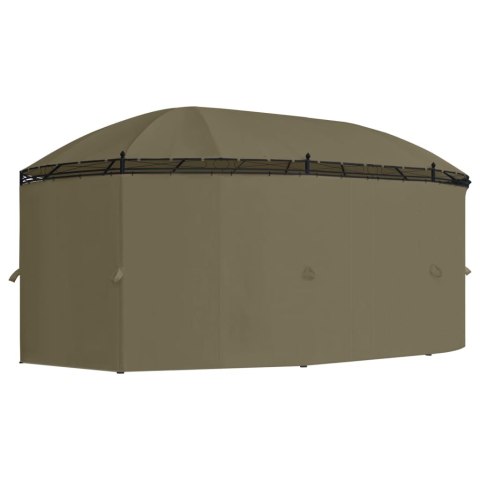 Altana z zasłonami, 520x349x255 cm, kolor taupe, 180 g/m² Altana z zasłonami, 520x349x255 cm, kolor taupe, 180 g/m²