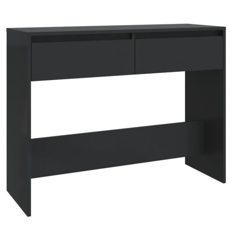 Stolik konsolowy, czarny, 100x35x76,5 cm, płyta wiórowa Stolik konsolowy, czarny, 100x35x76,5 cm, płyta wiórowa