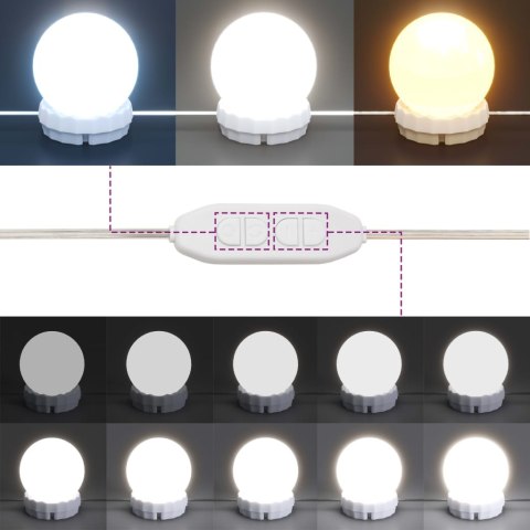 Toaletka z oświetleniem LED, betonowa szarość, 60x40x140 cm Toaletka z oświetleniem LED, betonowa szarość, 60x40x140 cm